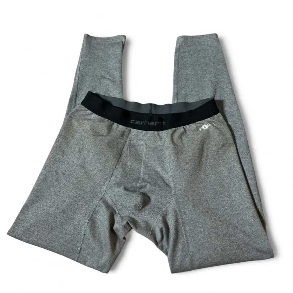 Carhartt Force‎ Mens Gray Thermal Base Layer Pants MBL112 Size Medium